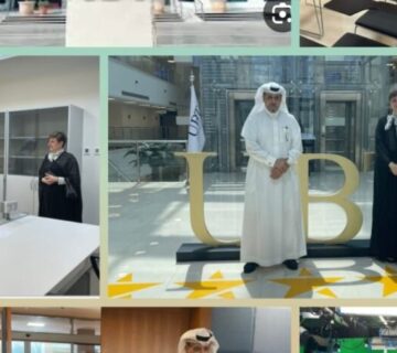 بحث سبل التعاون المشترك بين الاتحاد العربي للتنمية المستدامة والبيئة وجامعة الاعمال والتكنولوجيا في جدة 360x320